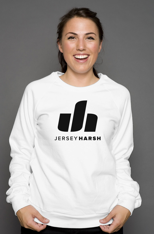 Jersey Harsh Crew Neck Sweatshirt - Black Logo