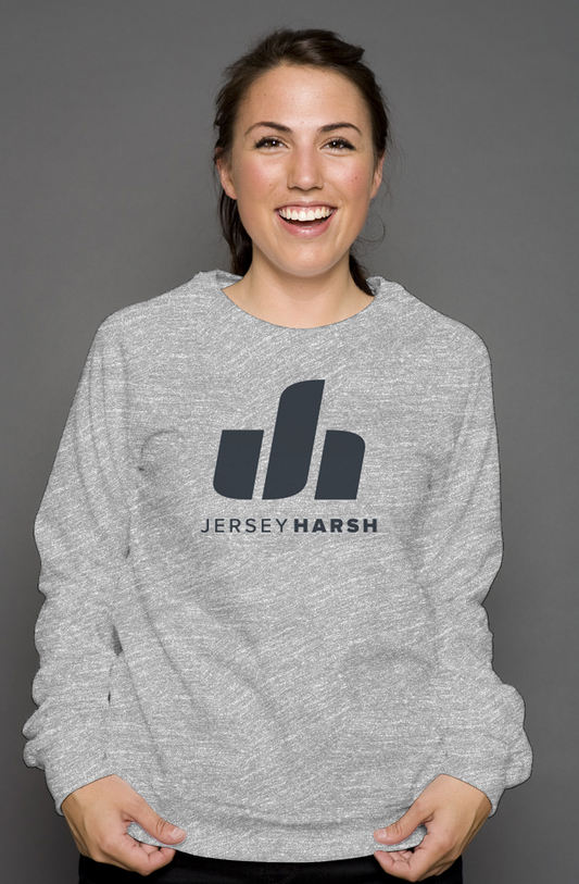 Jersey Harsh Crew Neck Sweatshirt - Navy Logo