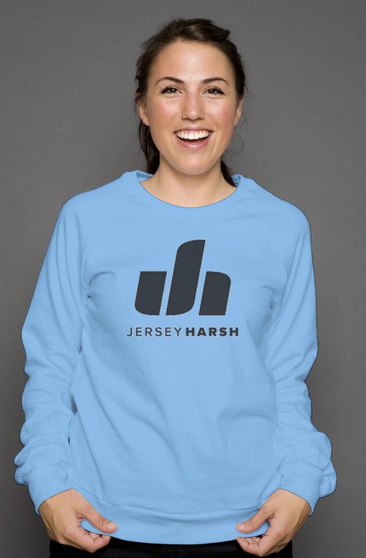 Jersey Harsh Crew Neck Sweatshirt - Navy Logo