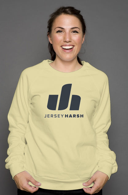 Jersey Harsh Crew Neck Sweatshirt - Navy Logo